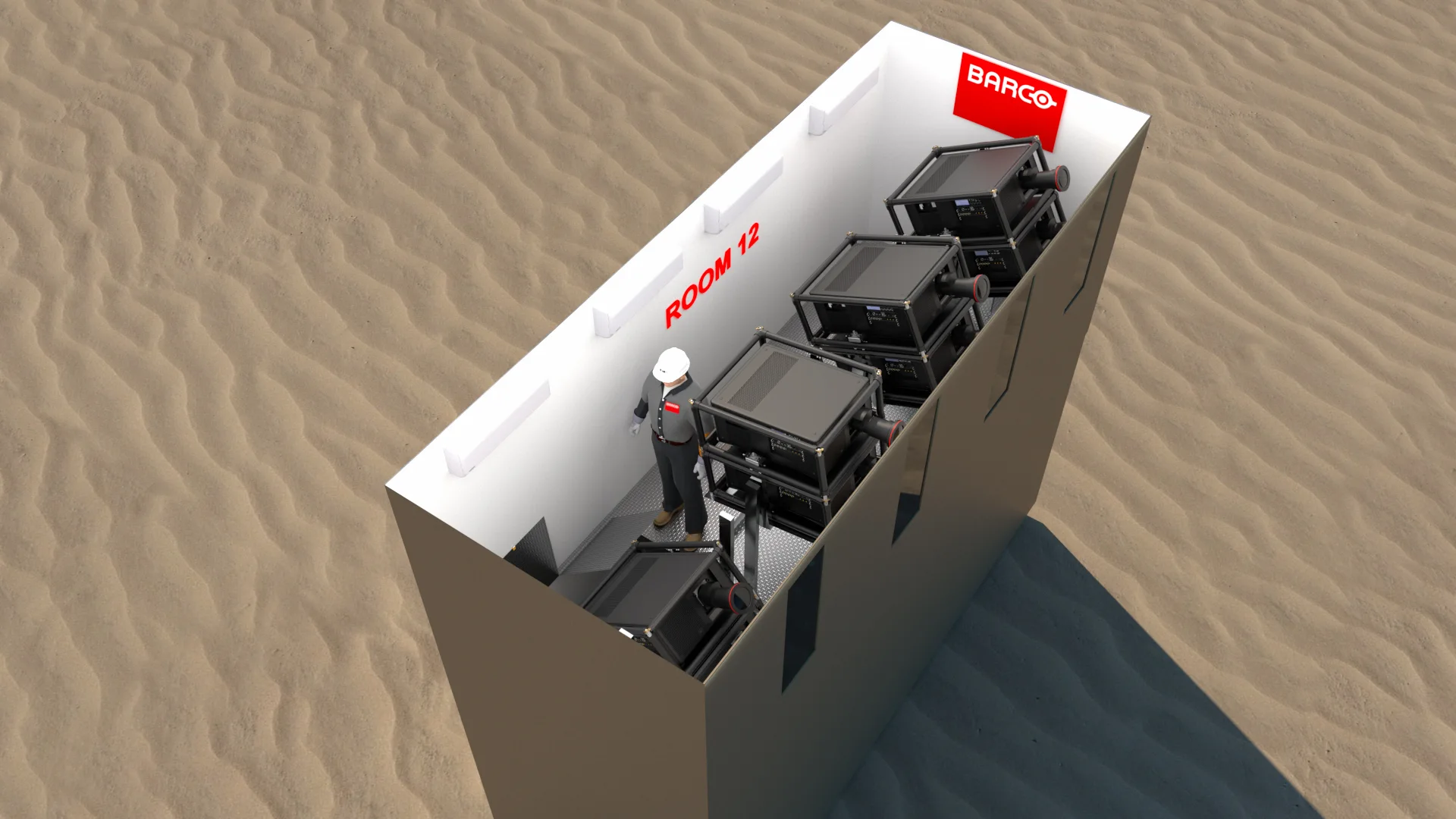 Projectors room modeling